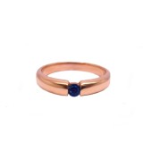 แหวนพิงค์โกลด์ แหวนไพลิน แหวนแต่งงาน แหวนหมั้น - R1178BLPG
